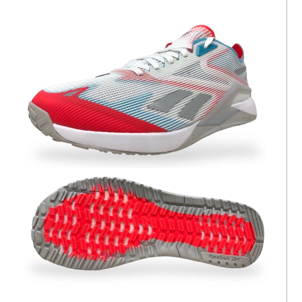 Reebok Nano X2 Froning Mens CrossFit Training Shoes White/Red-Blue GY8906 (NEW)